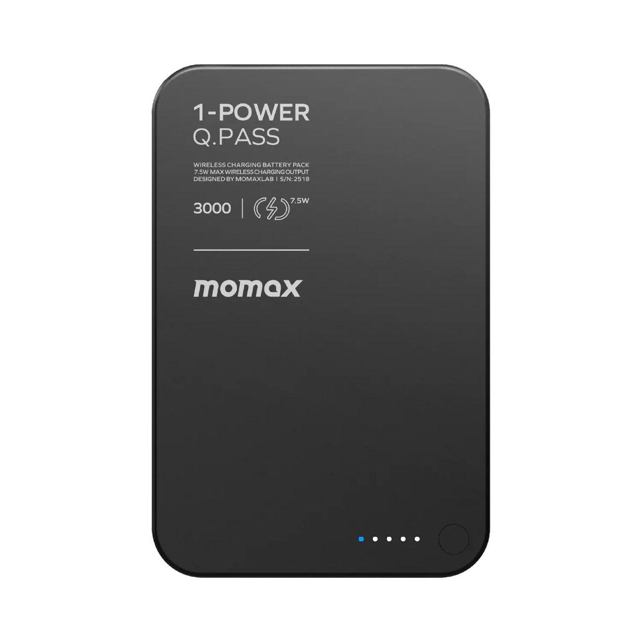 MOMAX 1-POWER Q.PASS 3000mAh Slim Magnetic wireless power bank