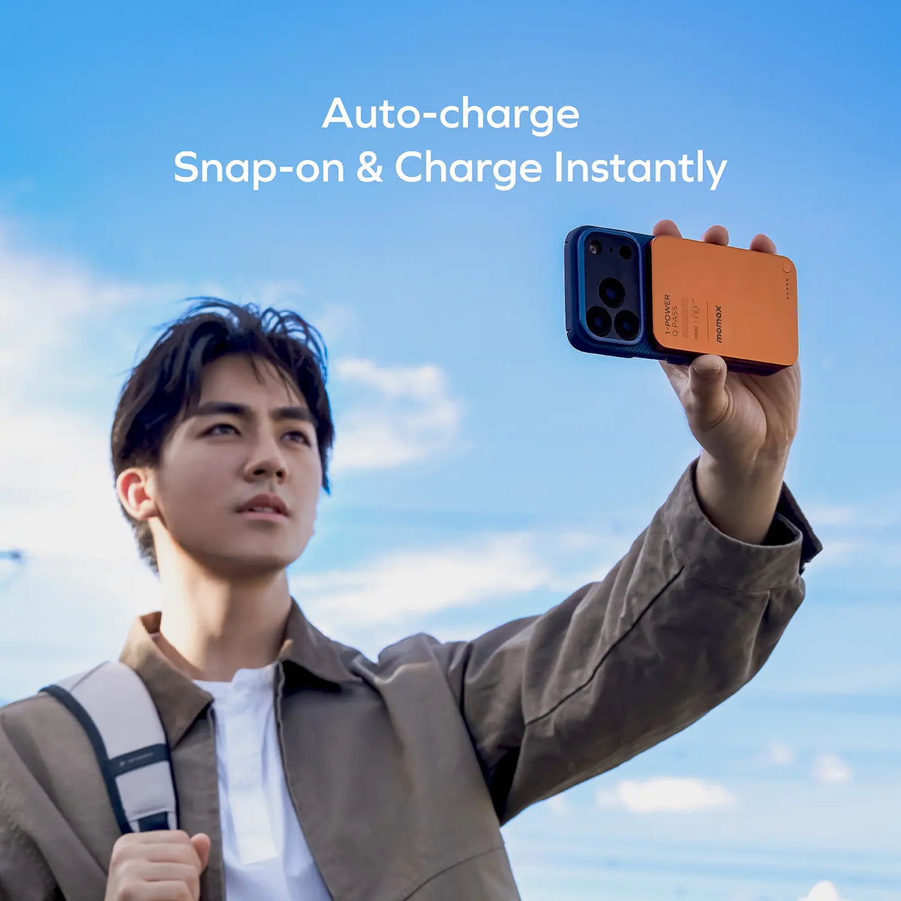 MOMAX 1-POWER Q.PASS 3000mAh Slim Magnetic wireless power bank