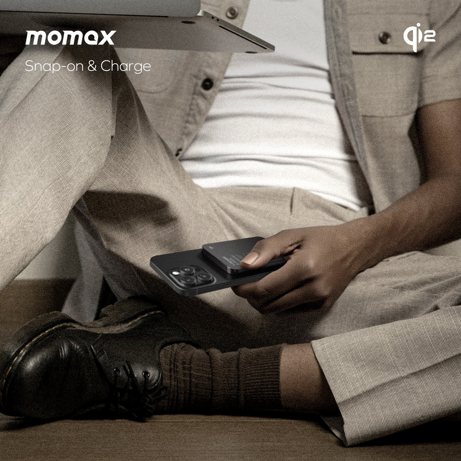 MOMAX 1-POWER Q.PASS 5000mAh QI2 Magnetic Wireless Power Bank