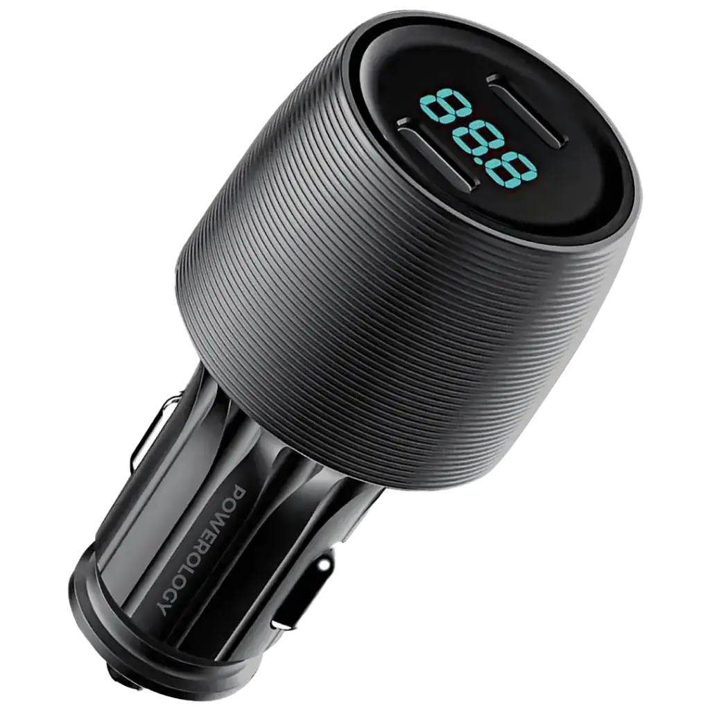 Powerology Velox 66W Dual-Port Car Charger