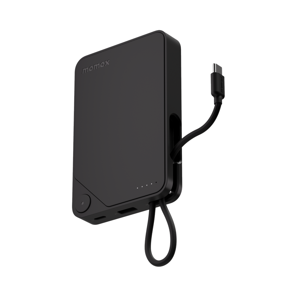 MOMAX 1-POWER X 10000mAh POWER BANK WITH BUILT-IN USB-C CABLE