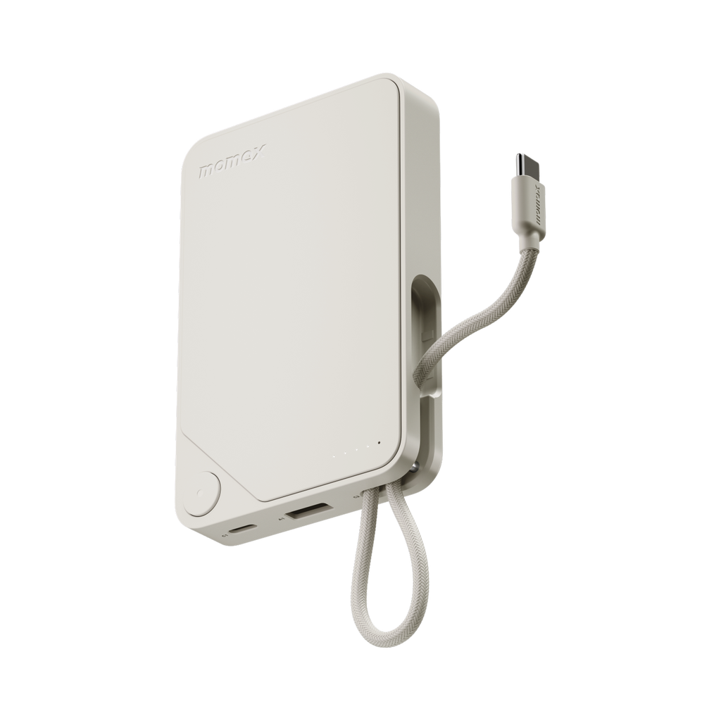 MOMAX 1-POWER X 10000mAh POWER BANK WITH BUILT-IN USB-C CABLE