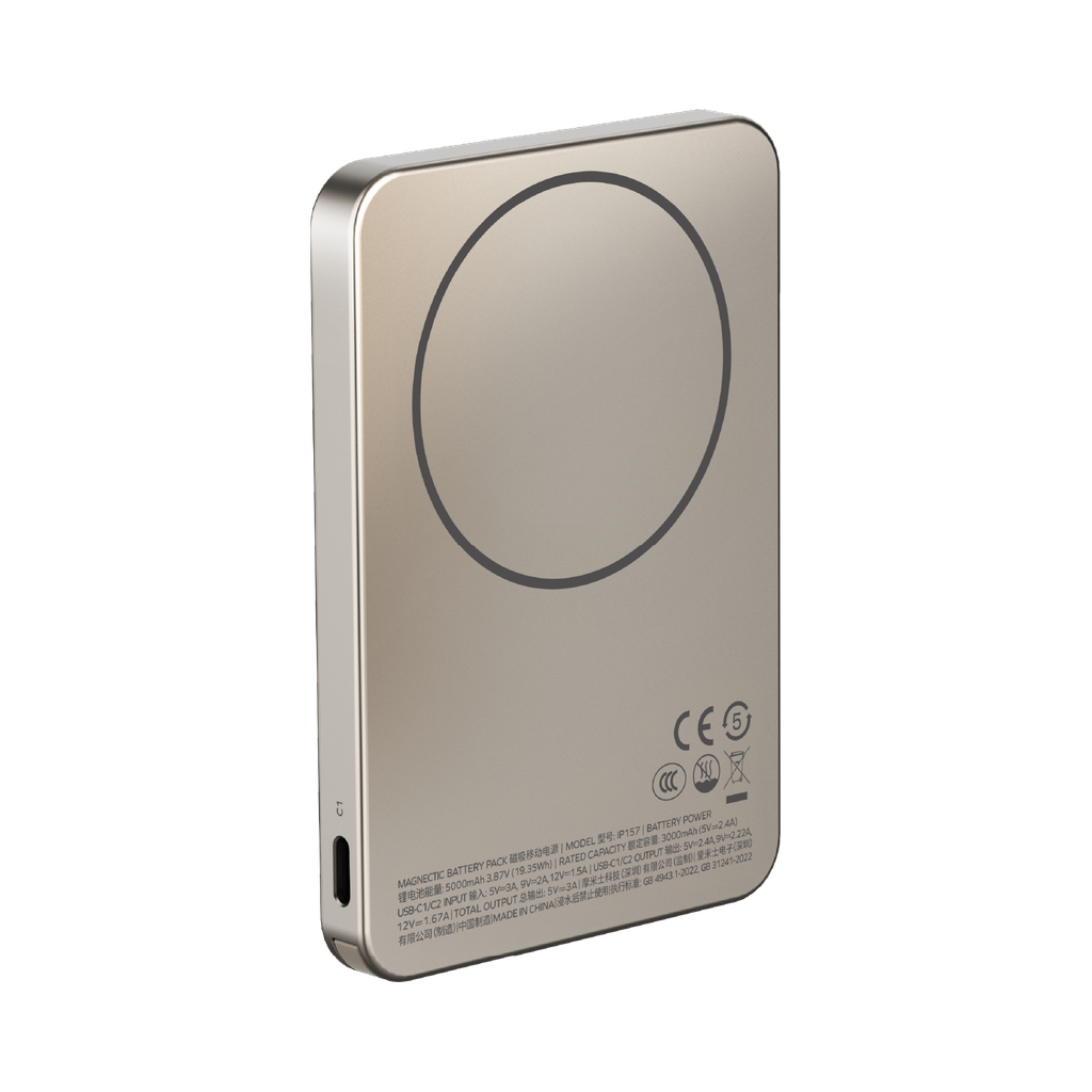MOMAX 1-POWER F.PASS+ 5000mAh POWER BANK WITH BUILT-IN CABLE MAGNETIC ATTACHMENT