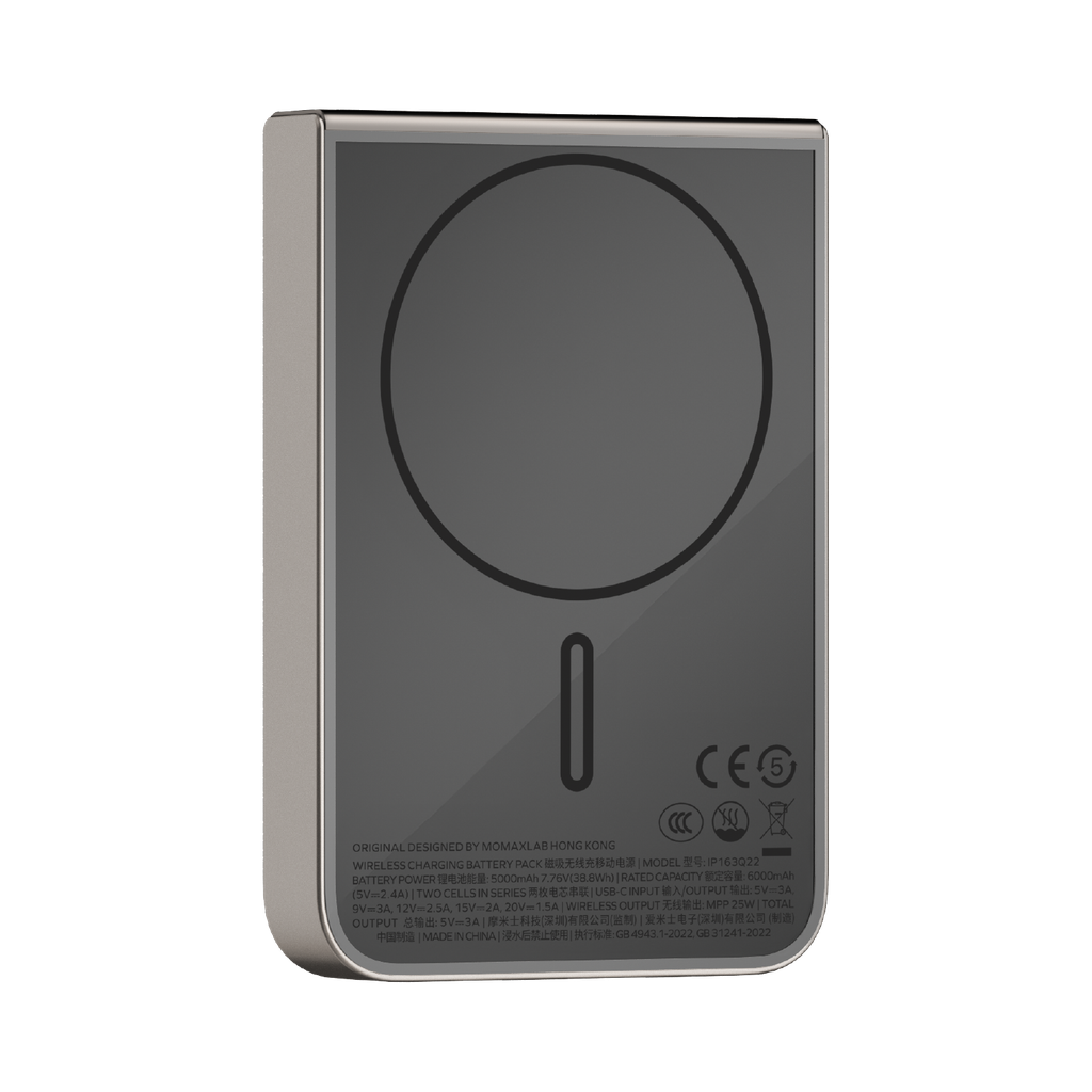 MOMAX 1-POWER S.PASS2 10000mAh QI2 25W+SEMI-SSB MAGNETIC WIRELESS POWER BANK - TECH STREET