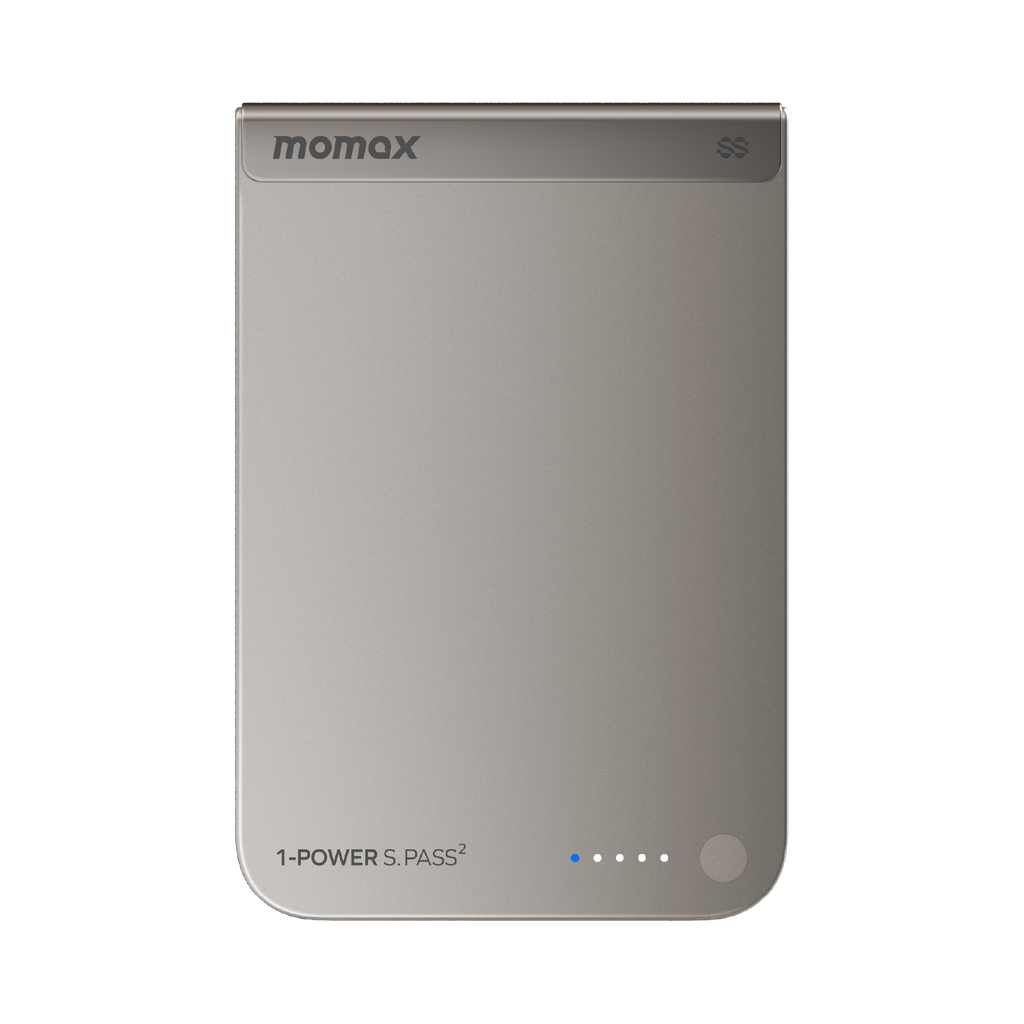 MOMAX 1-POWER S.PASS2 10000mAh QI2 25W+SEMI-SSB MAGNETIC WIRELESS POWER BANK - TECH STREET