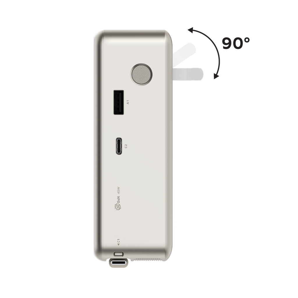 MOMAX 1-PAC⁺10000mAh 3IN1 HYBRID GAN BATTERY PACK WITH BUILT-IN RETRACTABLE CABLE - TECH STREET