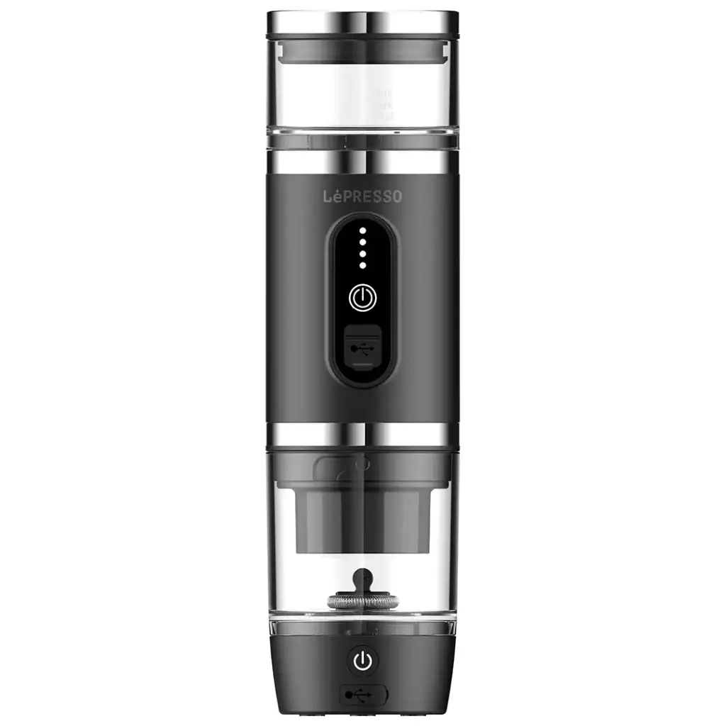 Lepresso - 4 in 1 Portable Coffee Machine with Milk Frother - Black