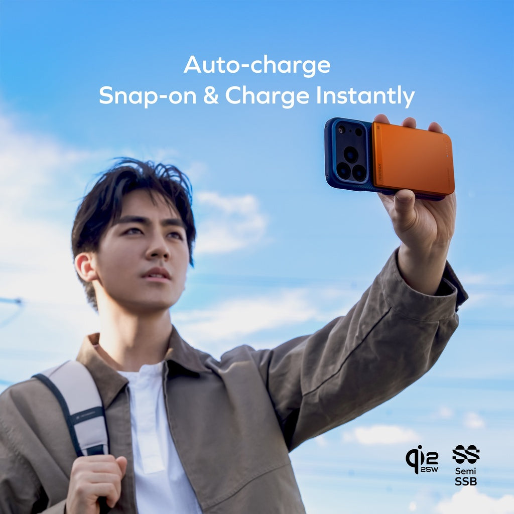 MOMAX 1-POWER S.PASS2 10000mAh QI2 25W+SEMI-SSB MAGNETIC WIRELESS POWER BANK - TECH STREET
