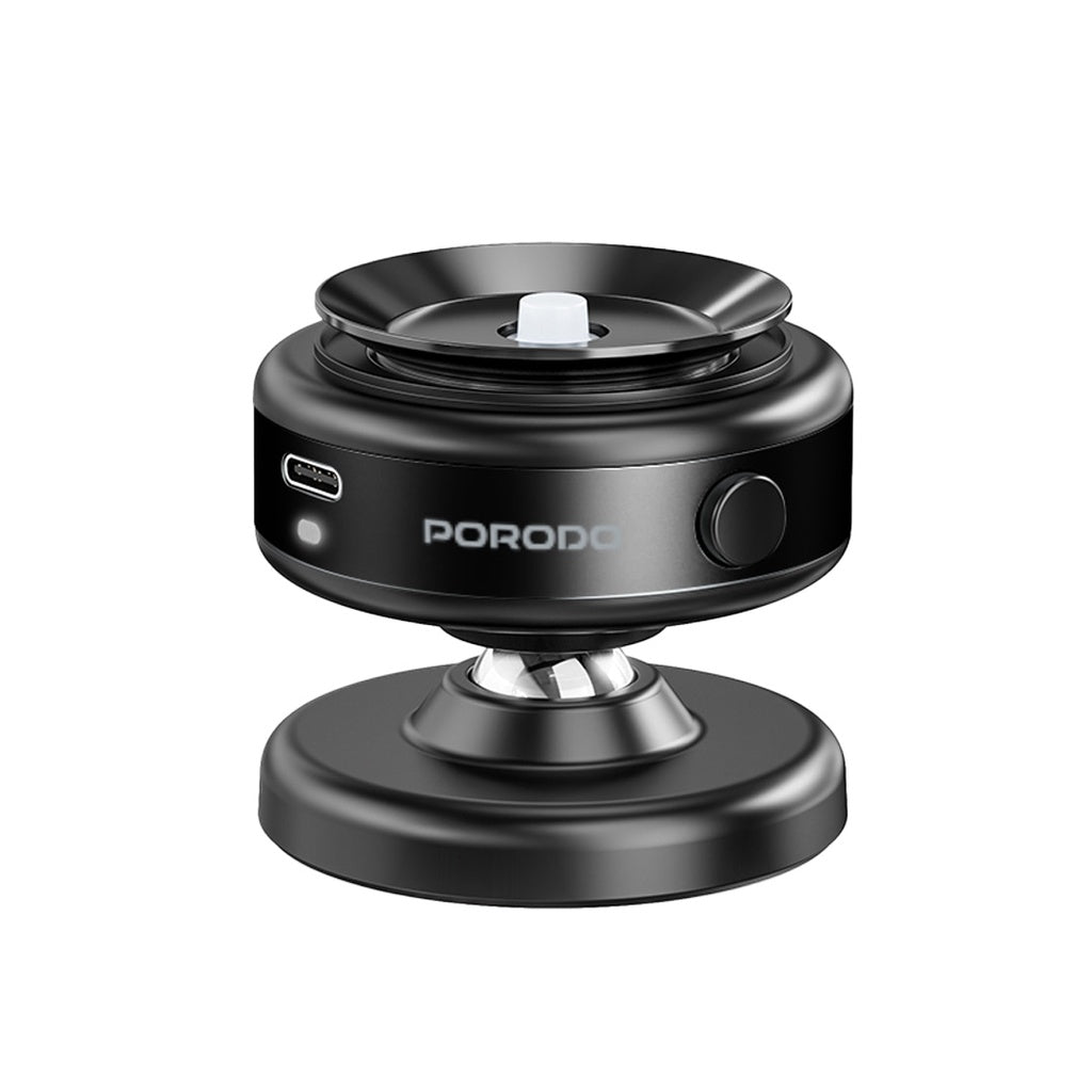 Porodo Auto Electric Sucction 360 Rotable Magnetic Mount - Black