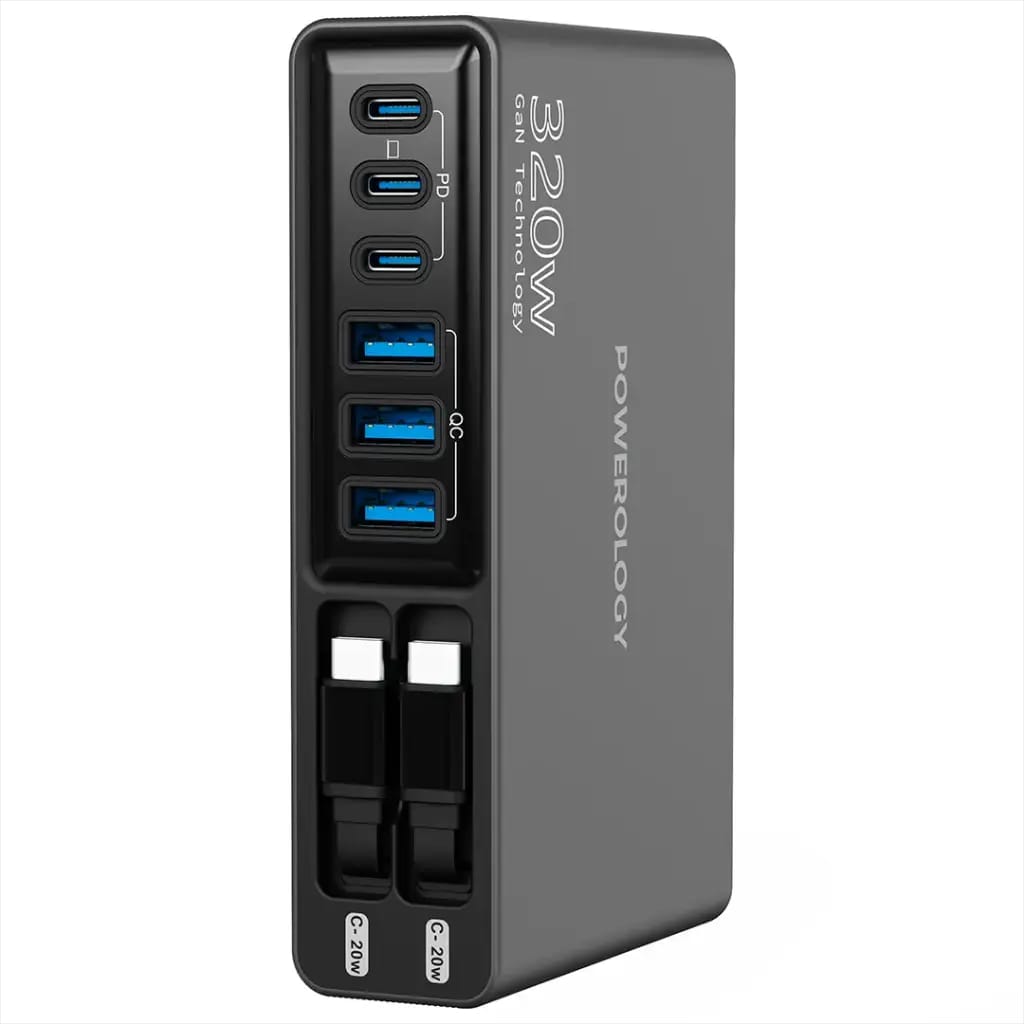 Powerology Univo Charging Station PD 100W - Black