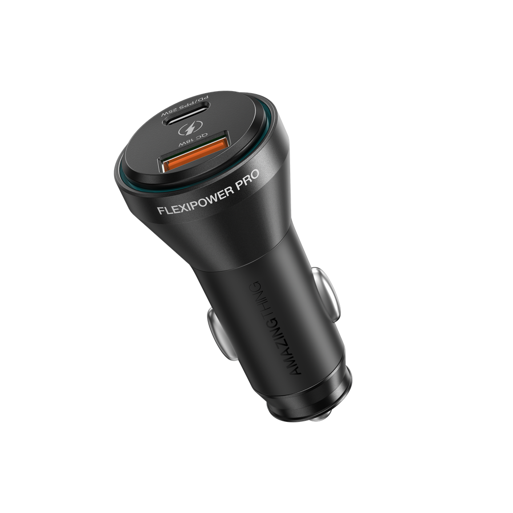 AMAZINGthing FLEXIPOWER PRO PD43W 2 PORT CAR CHARGER