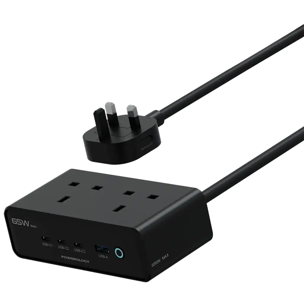 Powerology - Omnix Desktop Charging Station 3250W GaN 65W - Black