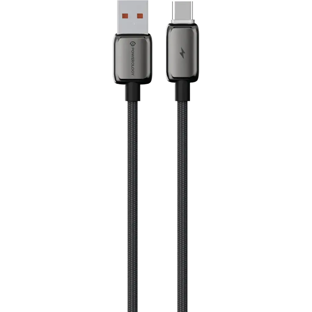 Powerology - Zinco Series USB-A to USB-C - Dark Gray