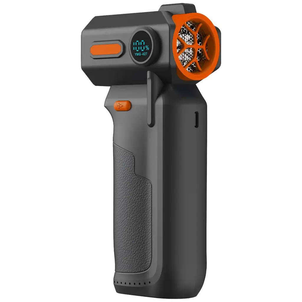 Porodo Lifestyle Cordless Turbo Air Duster with LED Work Light - Black