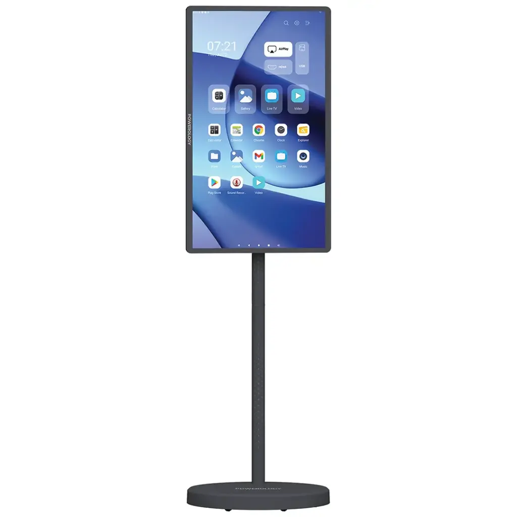 Powerology Banf 32" Portable Smart Monitor - Grey