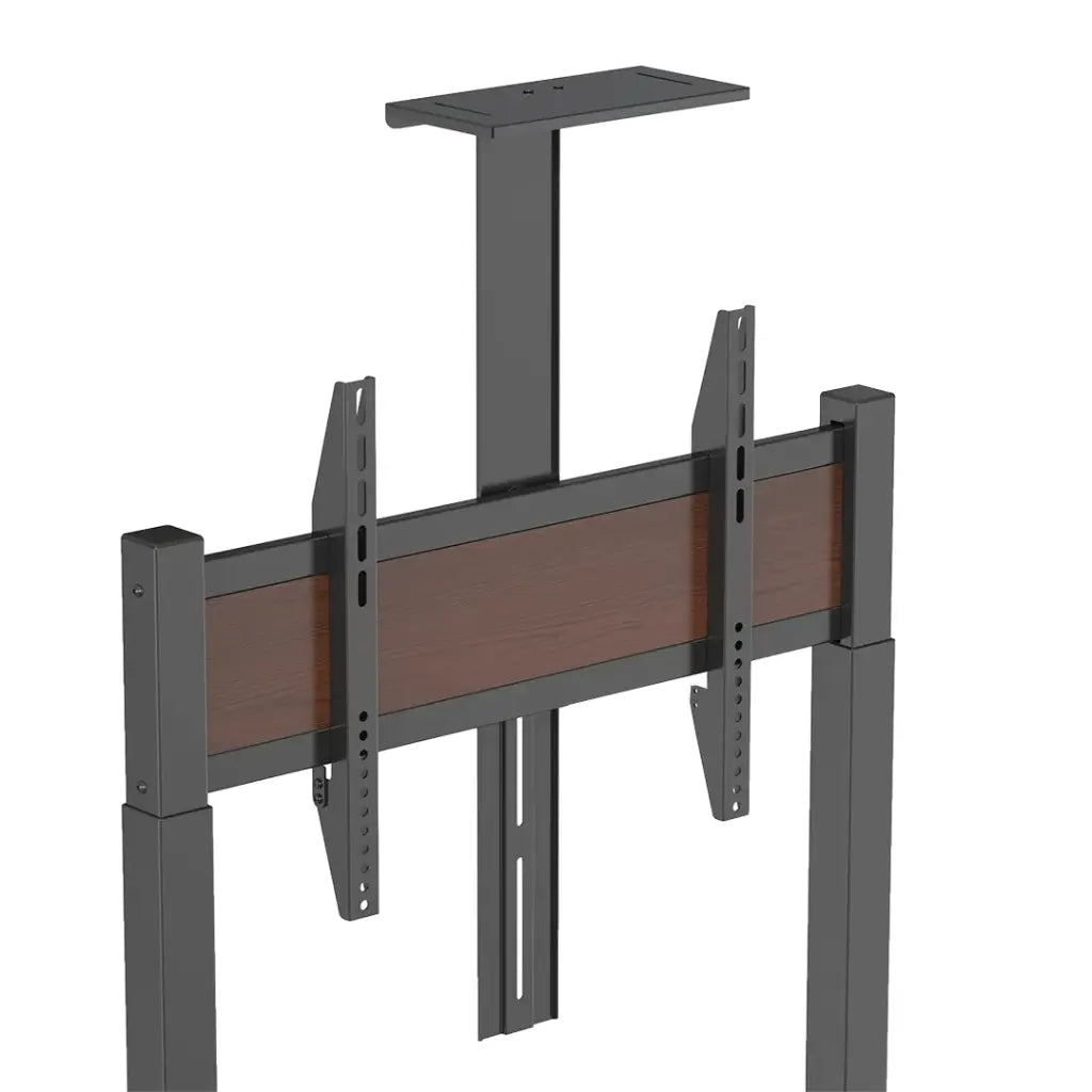 Powerology - Electric TV Stand with Vertical Height Adjustment - Black