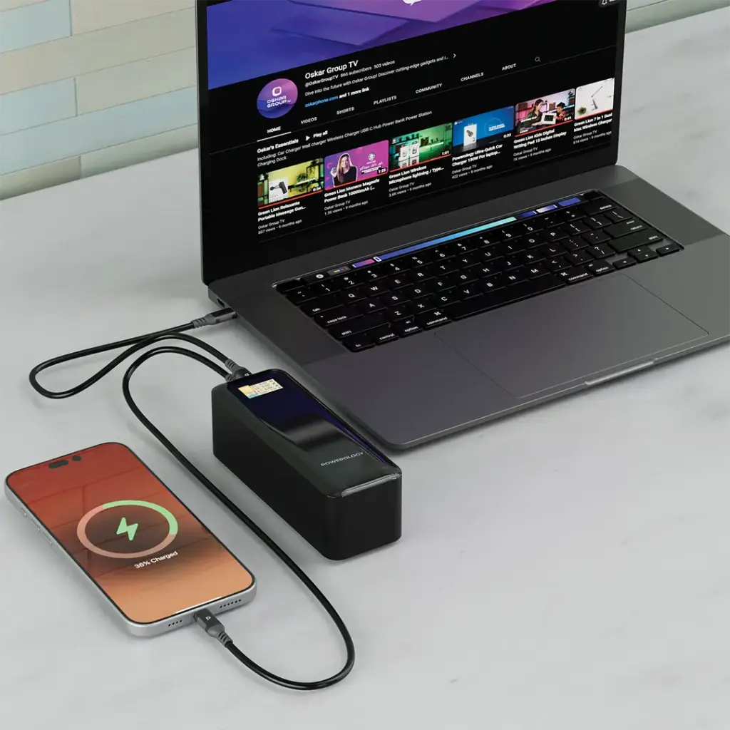 Powerology - NeuroVolt 140 27000mAh Power Bank - Black