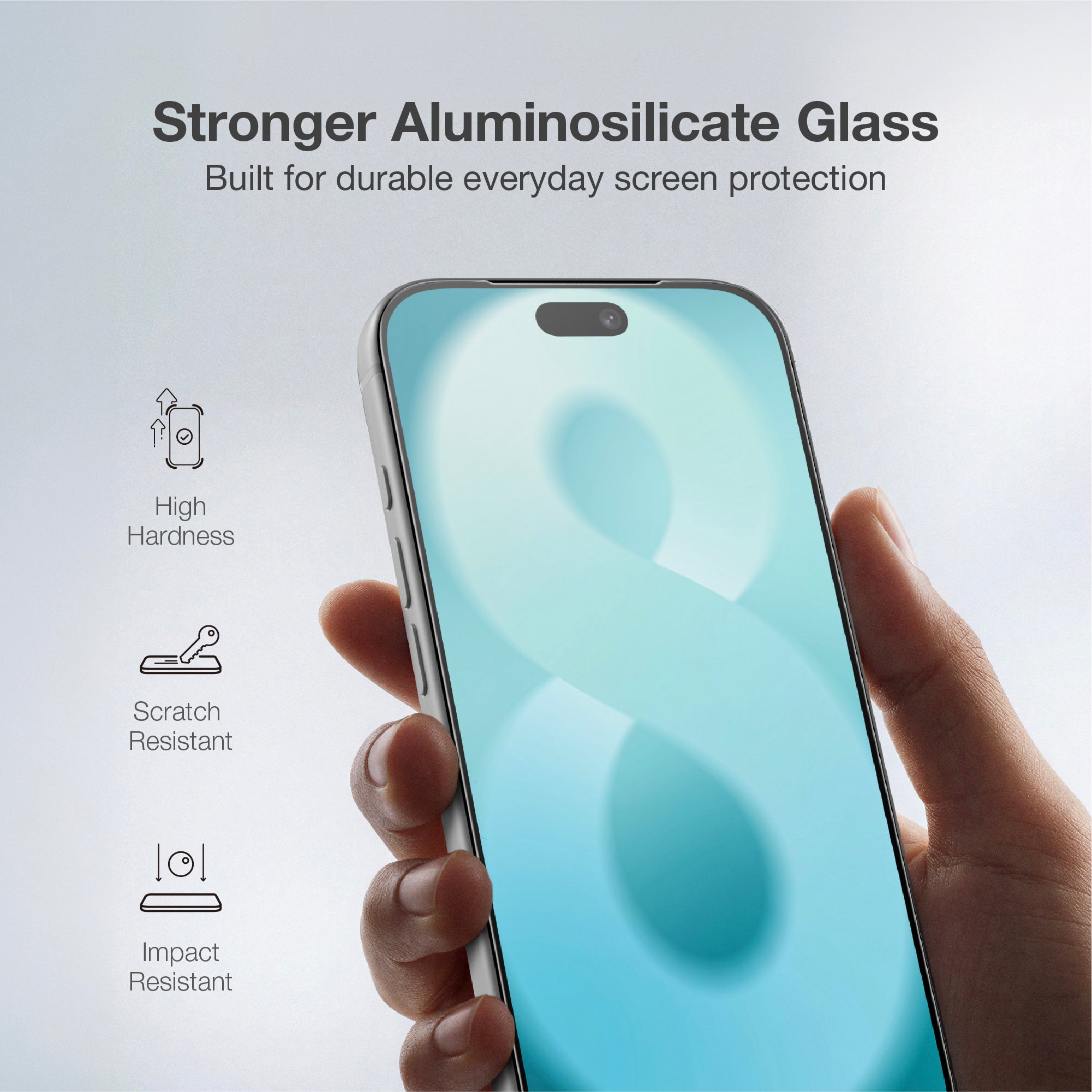 AMAZINGthing - IPhone 18 Pro Max Radix Care Clear Glass Screen Protection