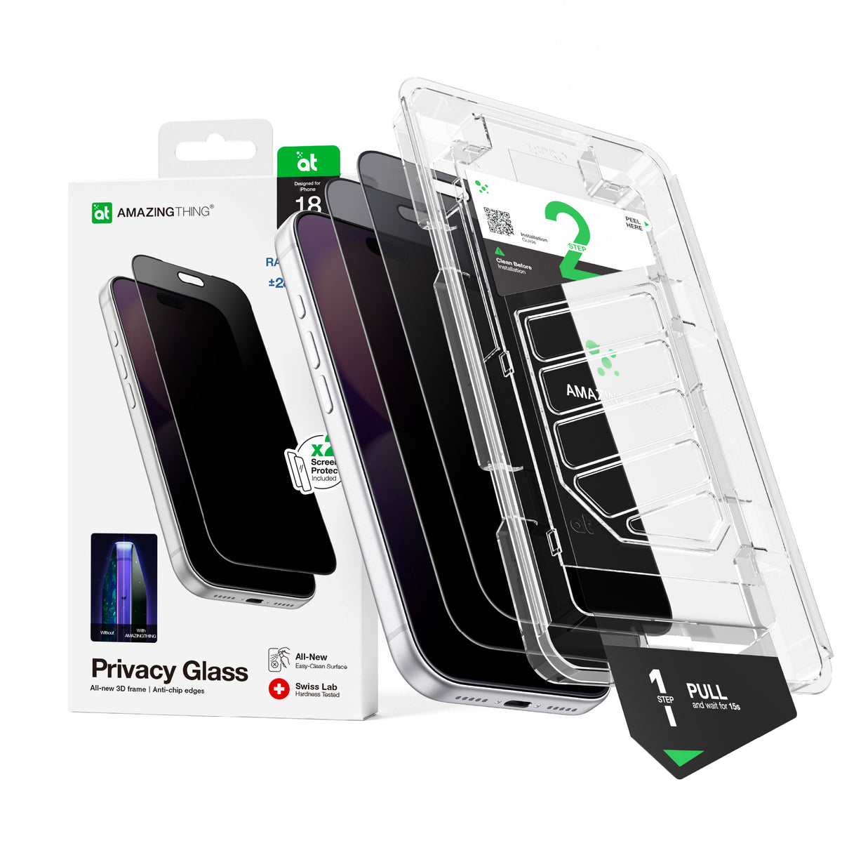 AMAZINGthing - IPhone 18 Pro Max Radix Care Privacy Screen Protection