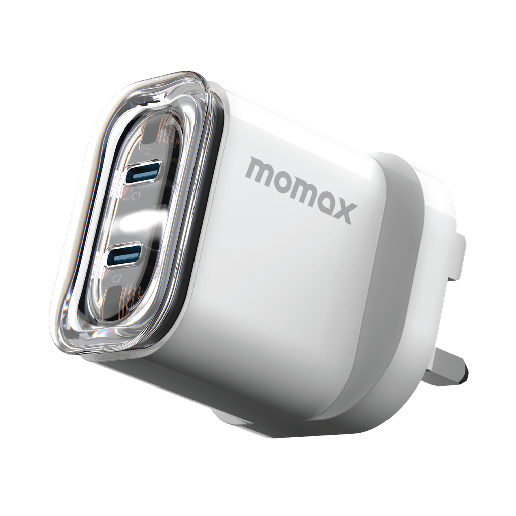MOMAX 1-CHARGER FLOW PD 35W 2 PORTS GAN WALL CHARGER