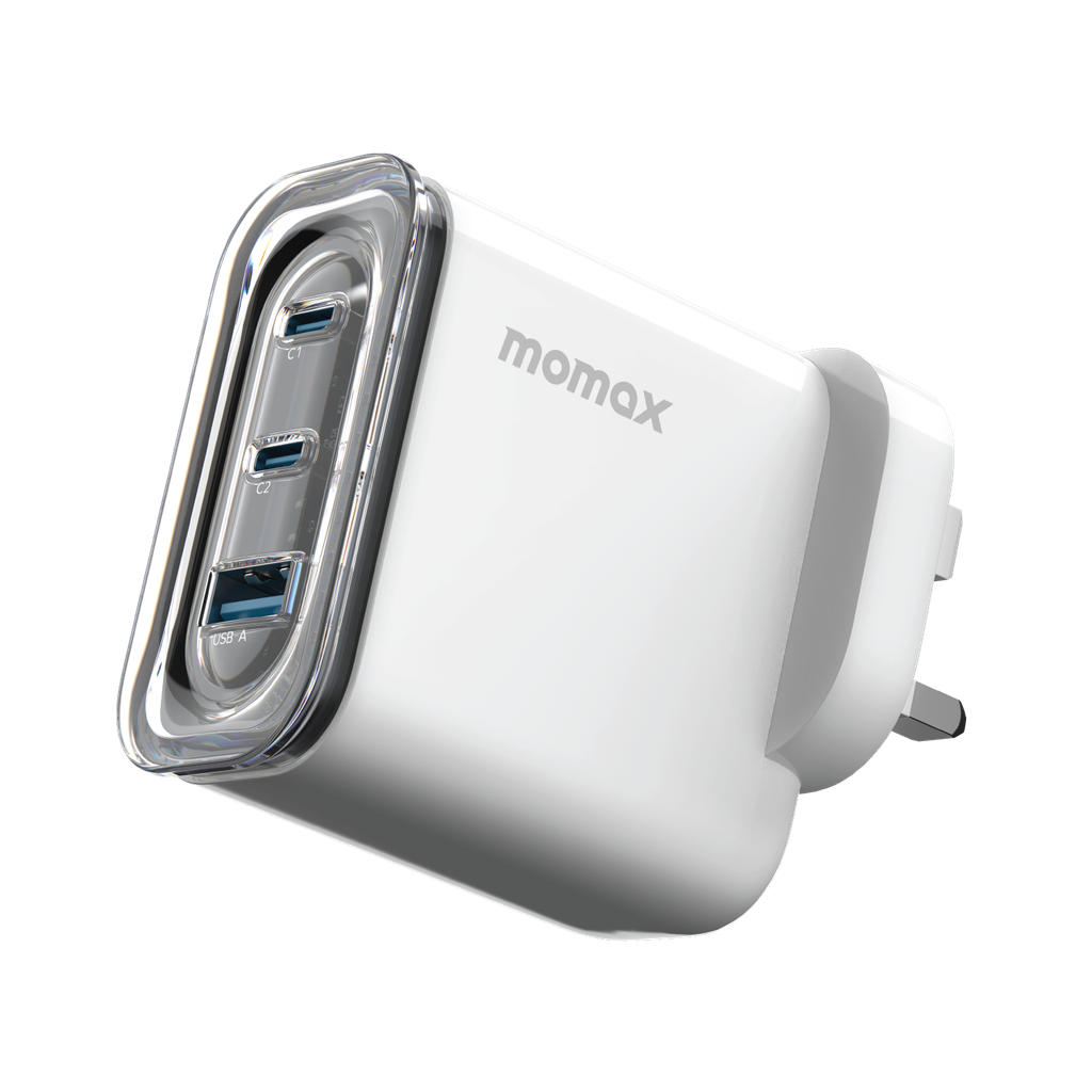 MOMAX 1-CHARGER FLOW PLUS PD 80W 3 PORTS GAN WALL CHARGER