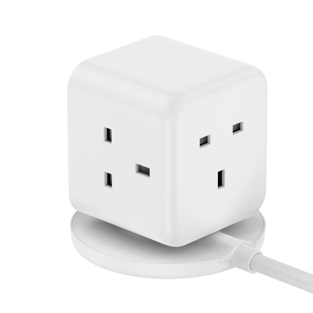 MOMAX 1-CHARGE WORK FLOW 3-OUTLET POWER CUBE WITH USB