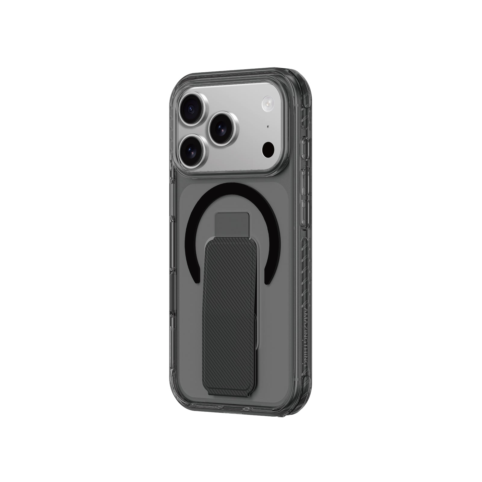 AMAZINGthing - iPhone 17 Pro Max 6.9 Titan Pro+ Magsafe Holder Drop Proof Case- Black