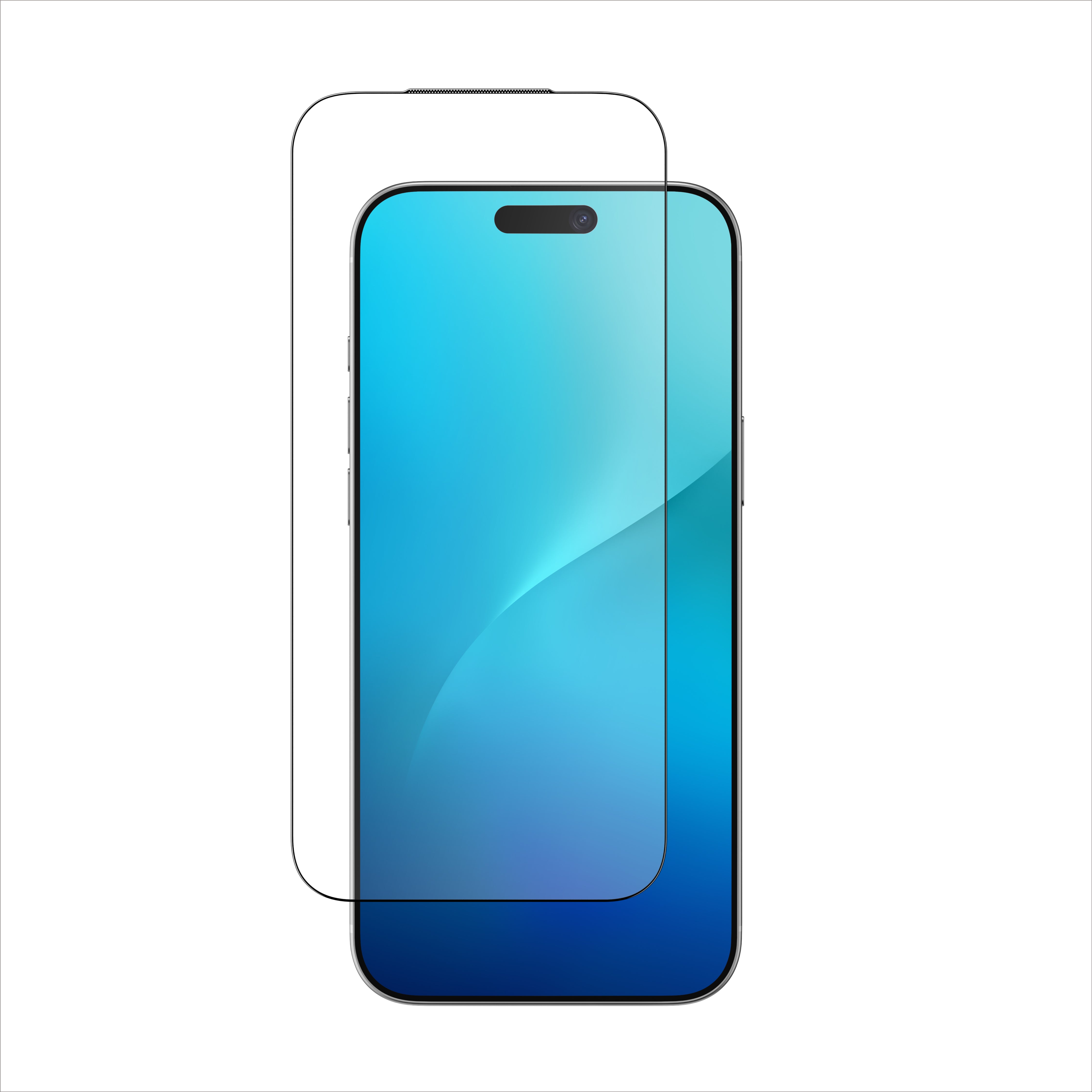 AMAZINGthing - Iphone 17 6.3 3D Fully Covered Radix Glass - Clear