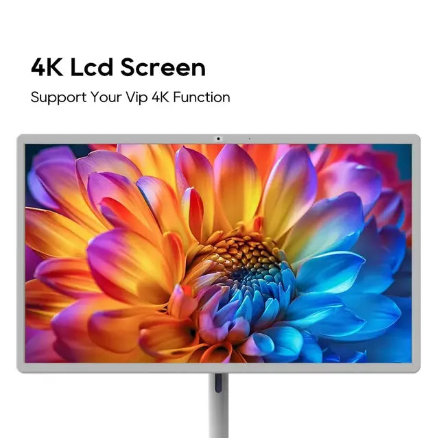 Powerology - 32" Touch Screen Monitor 6+128GB 15000mAh with Stand - White