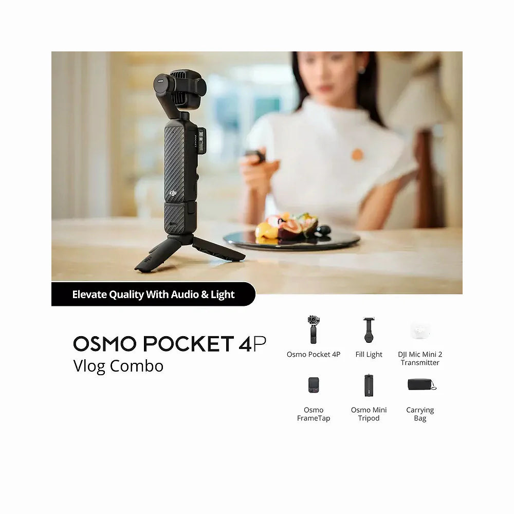 DJI Osmo Pocket 4P Vlog Combo Portable 4K Camera