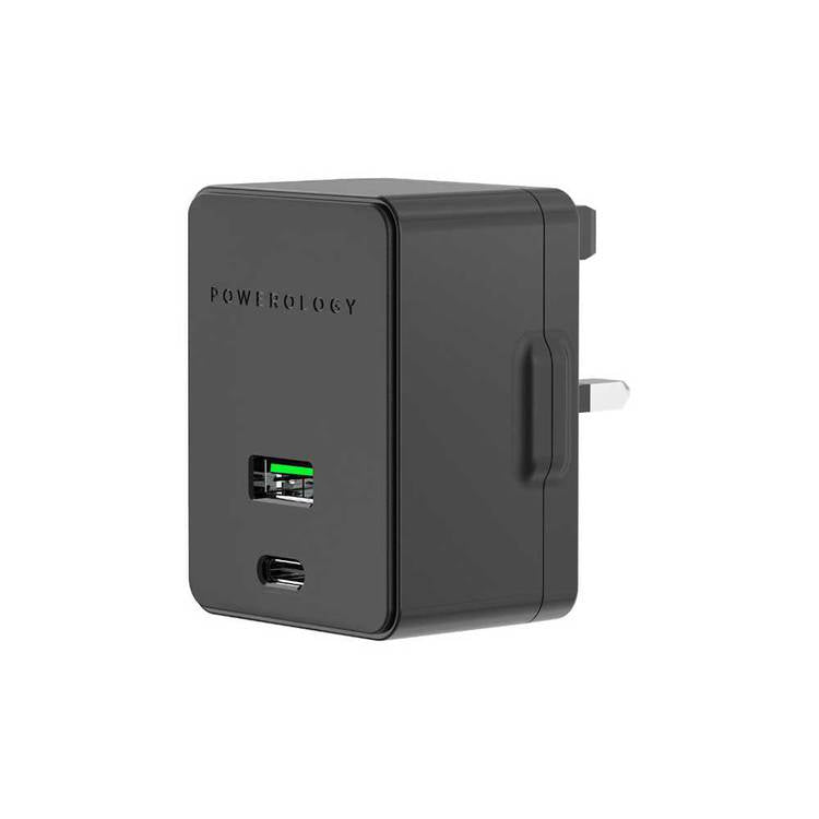 Powerology Dual Port Ultra-Quick PD Charger 36W