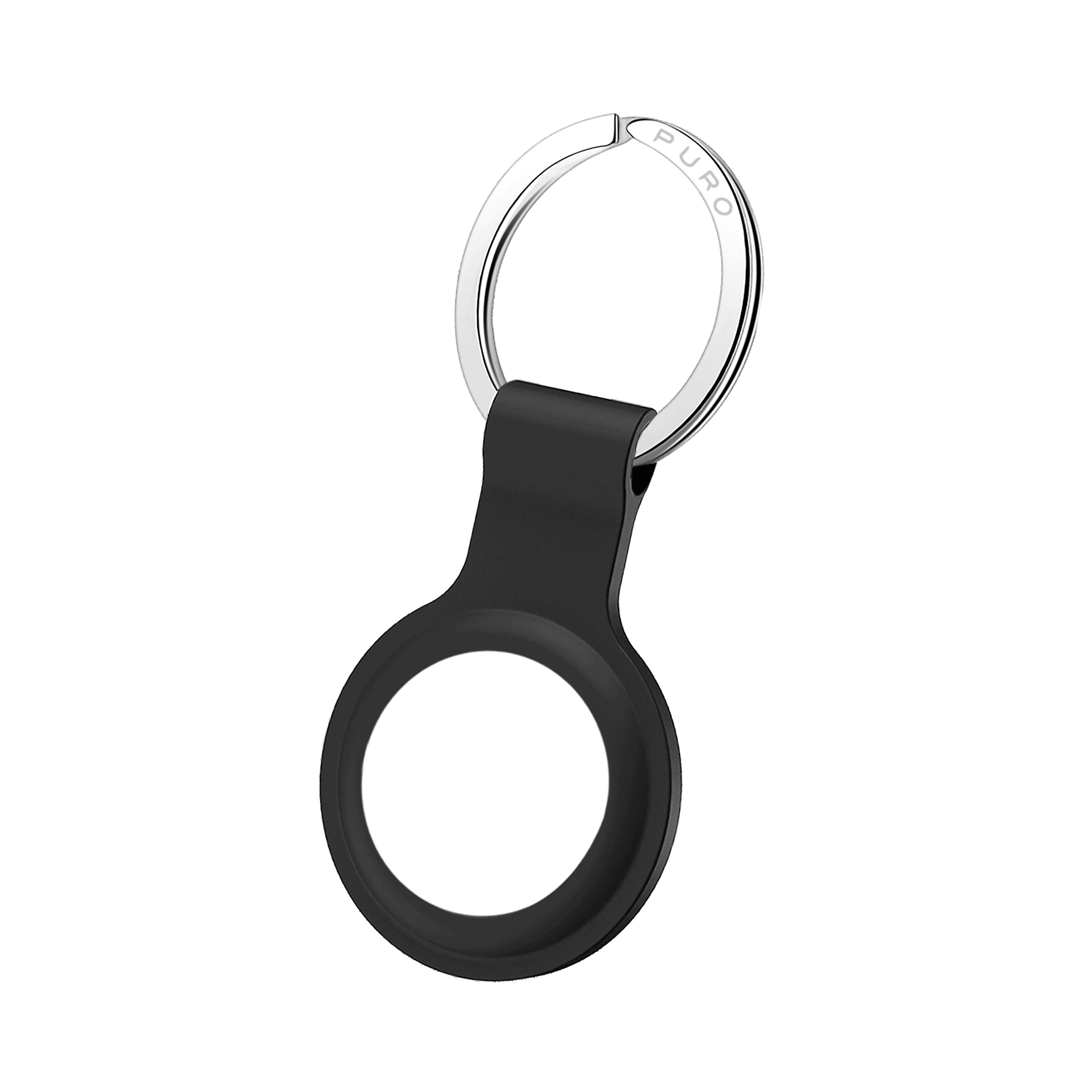 PURO Keychain Liquid Silicon for AirTag with Carabiner