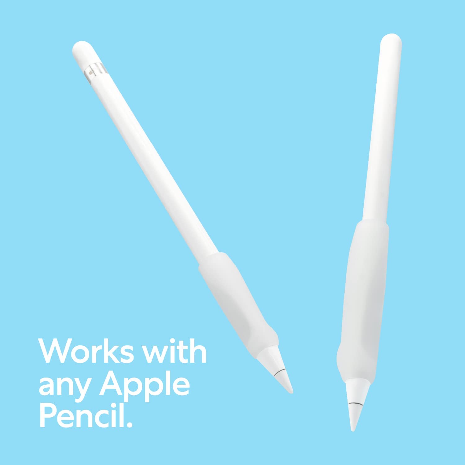 Paperlike Grip Apple Pencil Dual Pack Silicon White