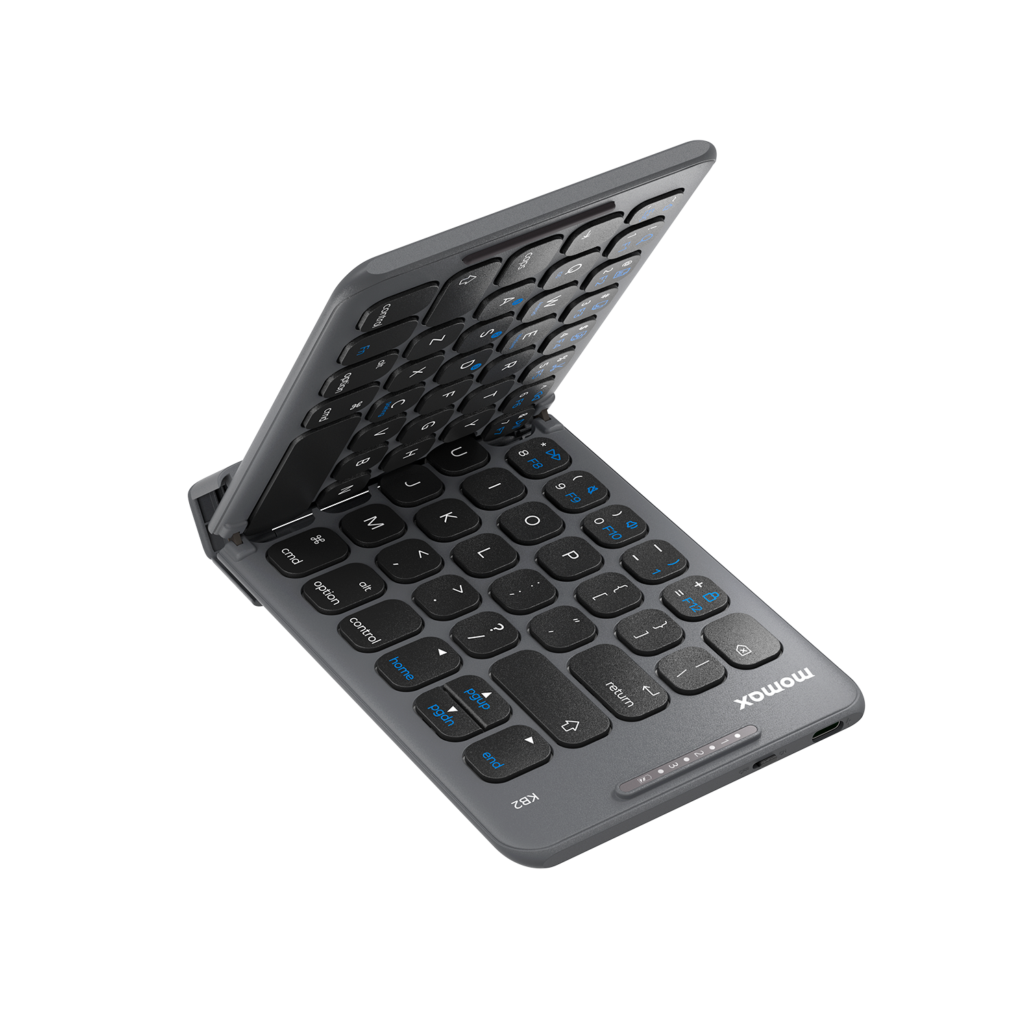 Momax OneLink Foldable Wireless Keyboard - Space Grey