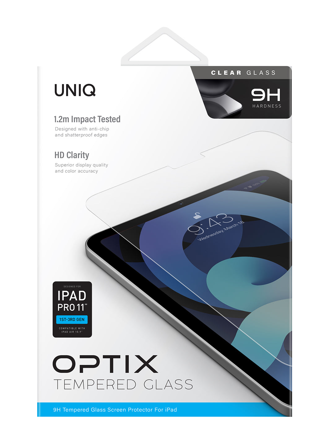 UNIQ Optix Clear iPad Pro 11 (1-3rd Gen) | Air 10.9 Glass Screen Protector
