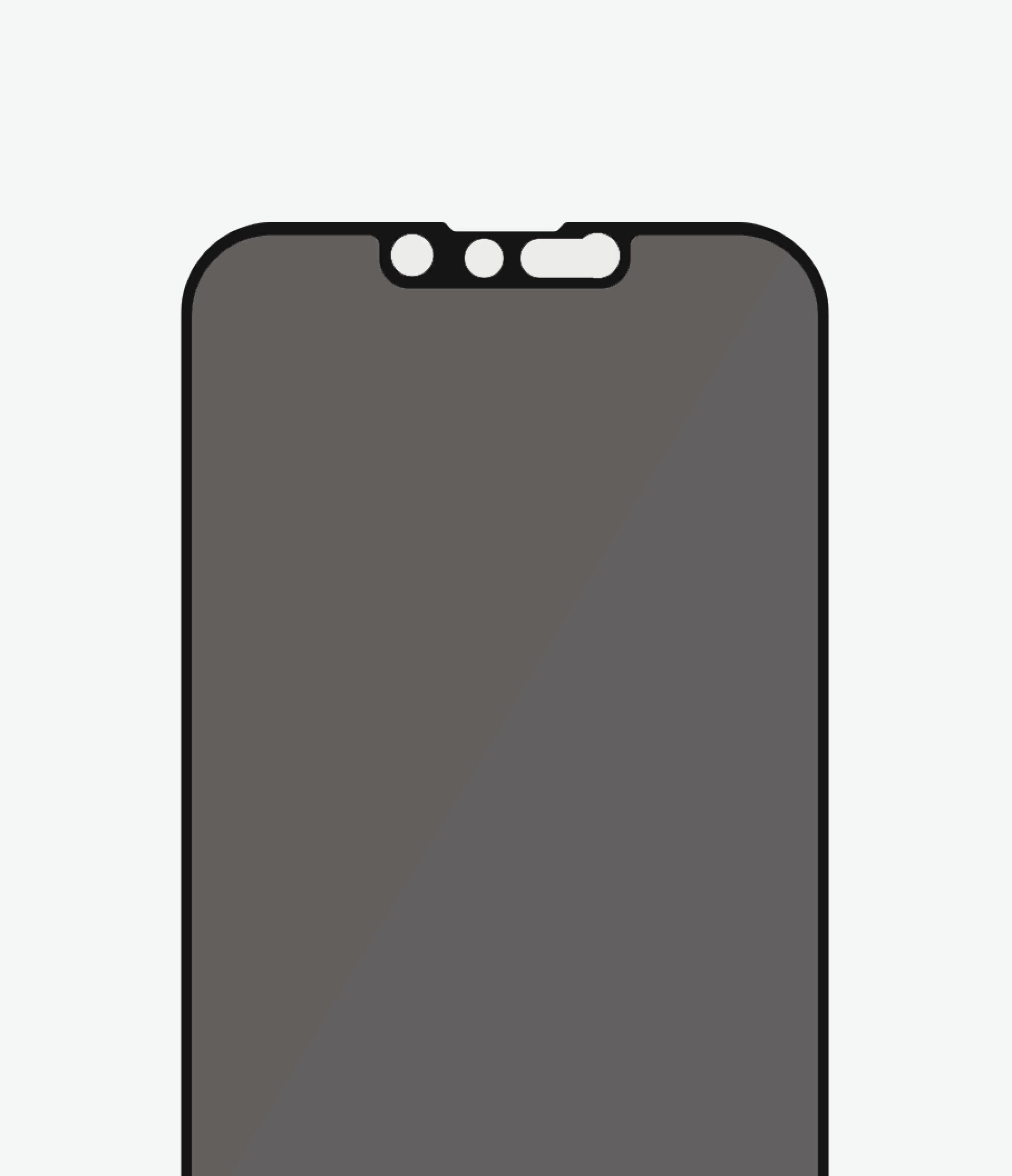 PanzerGlass Black Edge to Edge for iPhone 13 & 13 Pro - Privacy