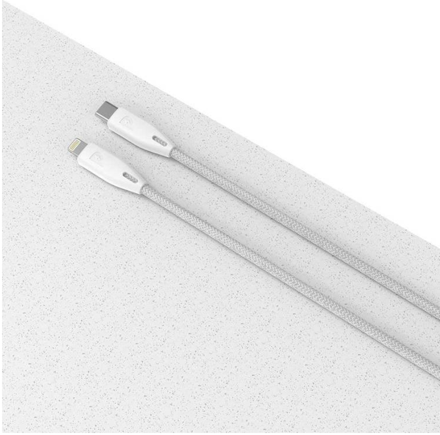 Powerology Braided USB-C to Lightning Cable 1.2M - TECH STREET