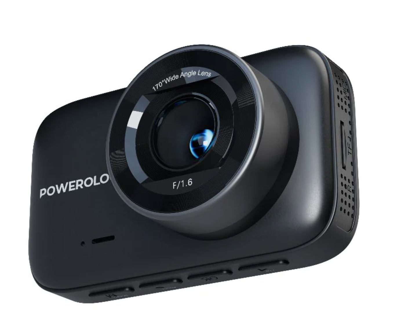 Powerology Dash Camera Ultra with High Utility Built-In Sensors 4K - Black