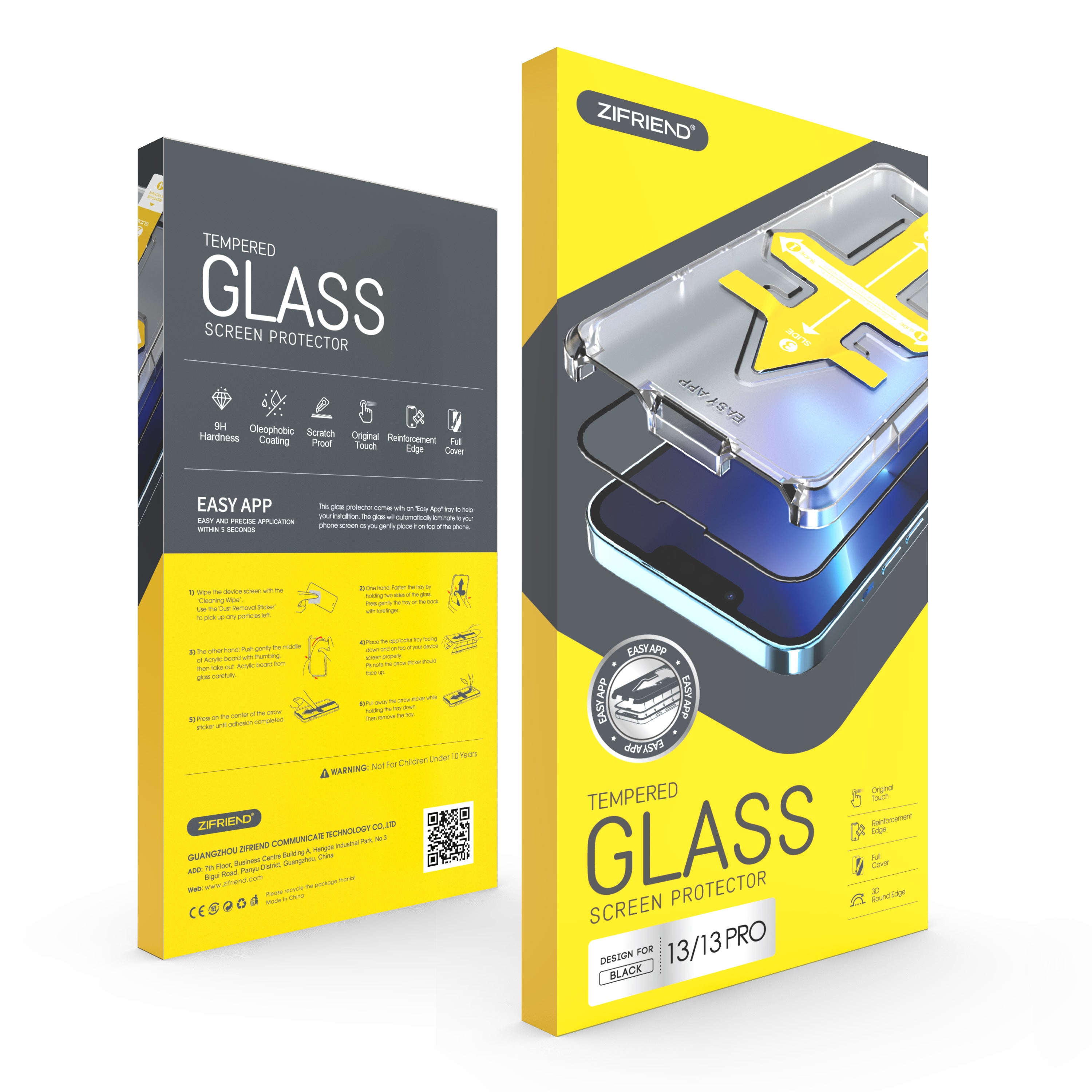 Zifriend Premium Glass Screen Protector for iPhone 13 Pro Max - Privacy