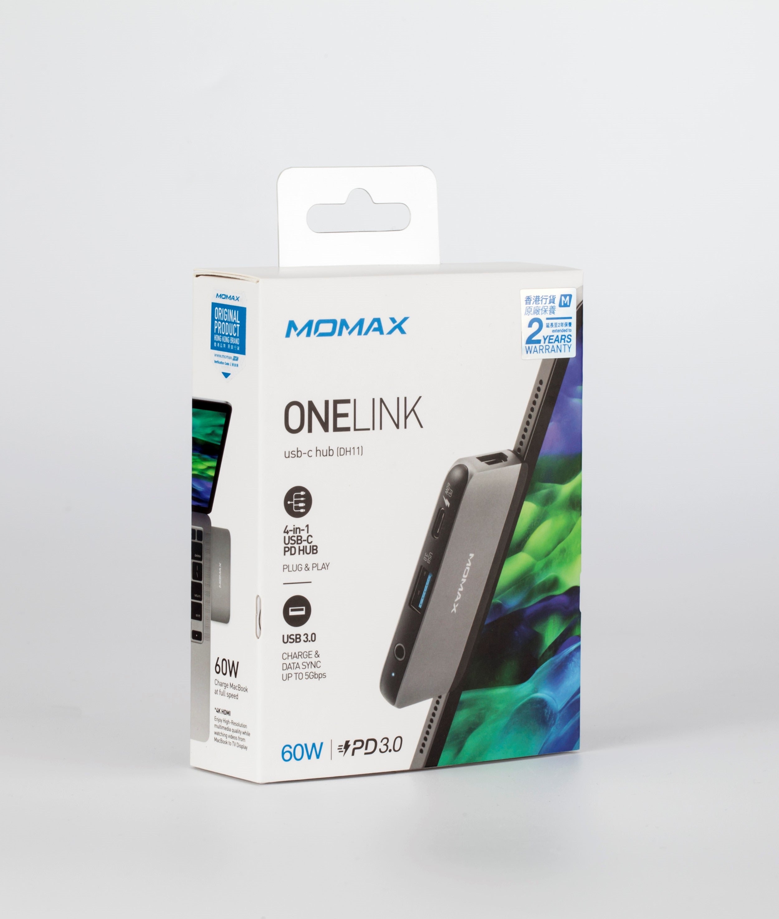 Momax OneLink 4 in 1 USB-C Hub - Space Grey - Tech Street
