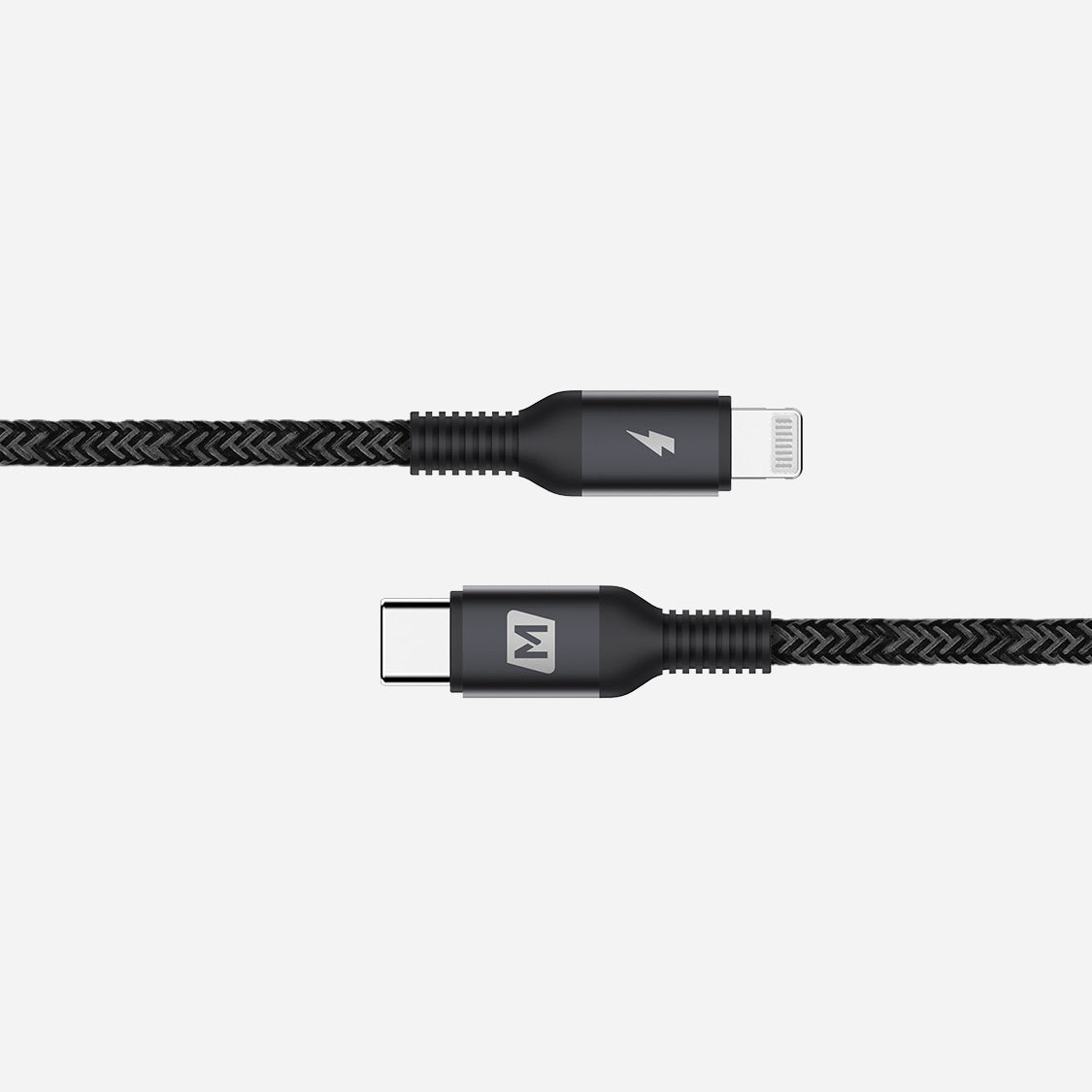 Momax Elite Link Type-C to Lightning Cable Triple Braided 3M - Black - TECH STREET