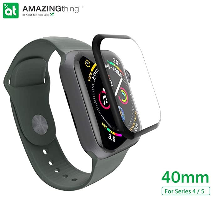 AMAZINGthing Apple Watch 40MM 3D Full Glue for Series 5/4 Supreme Glass Screen Protector - Tech Street