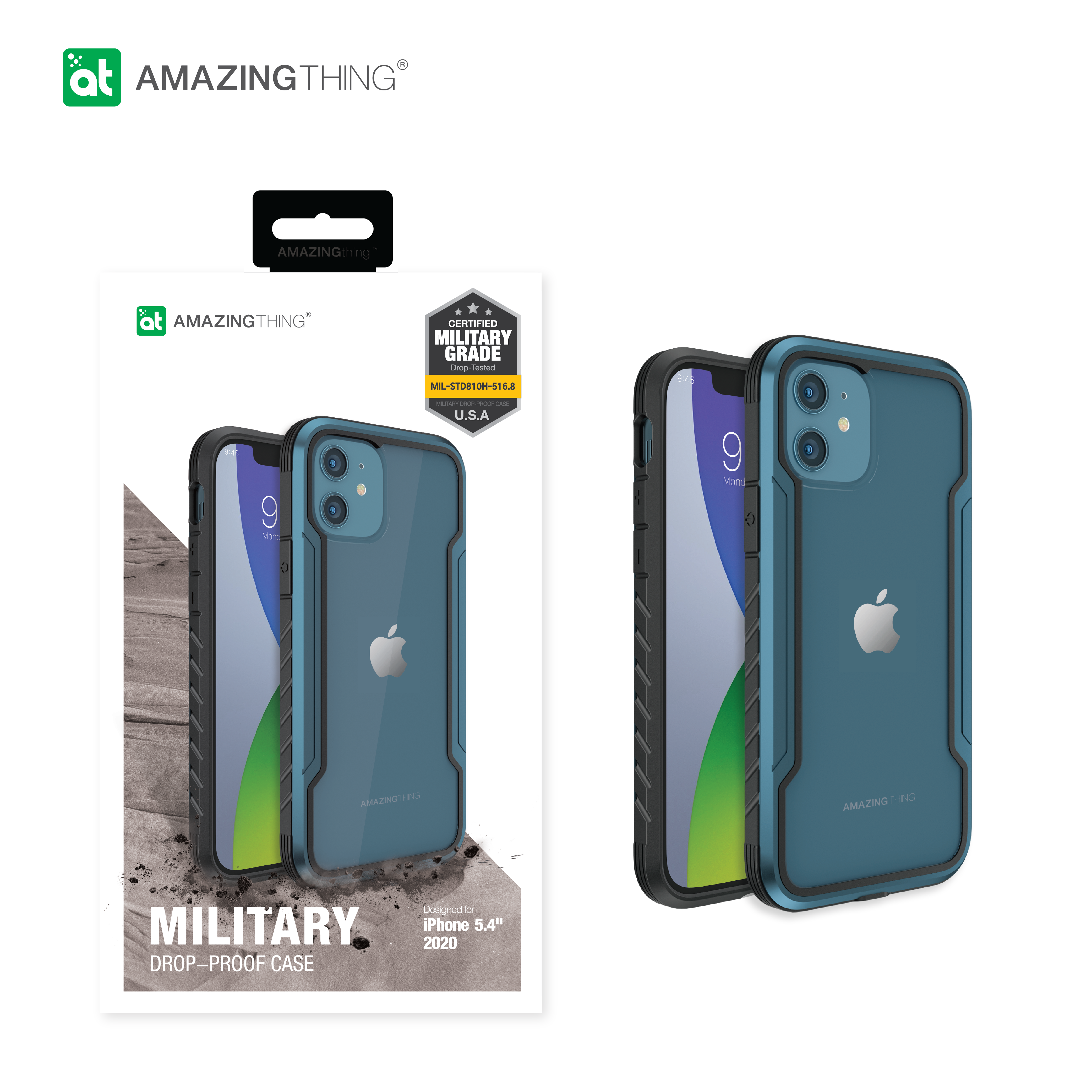 AMAZINGthing Military Drop Proof Case for iPhone 12 Mini - TECH STREET