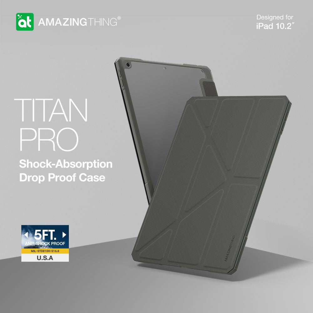 AMAZINGthing Titan Pro Military Drop Proof Case for iPad 10.2"